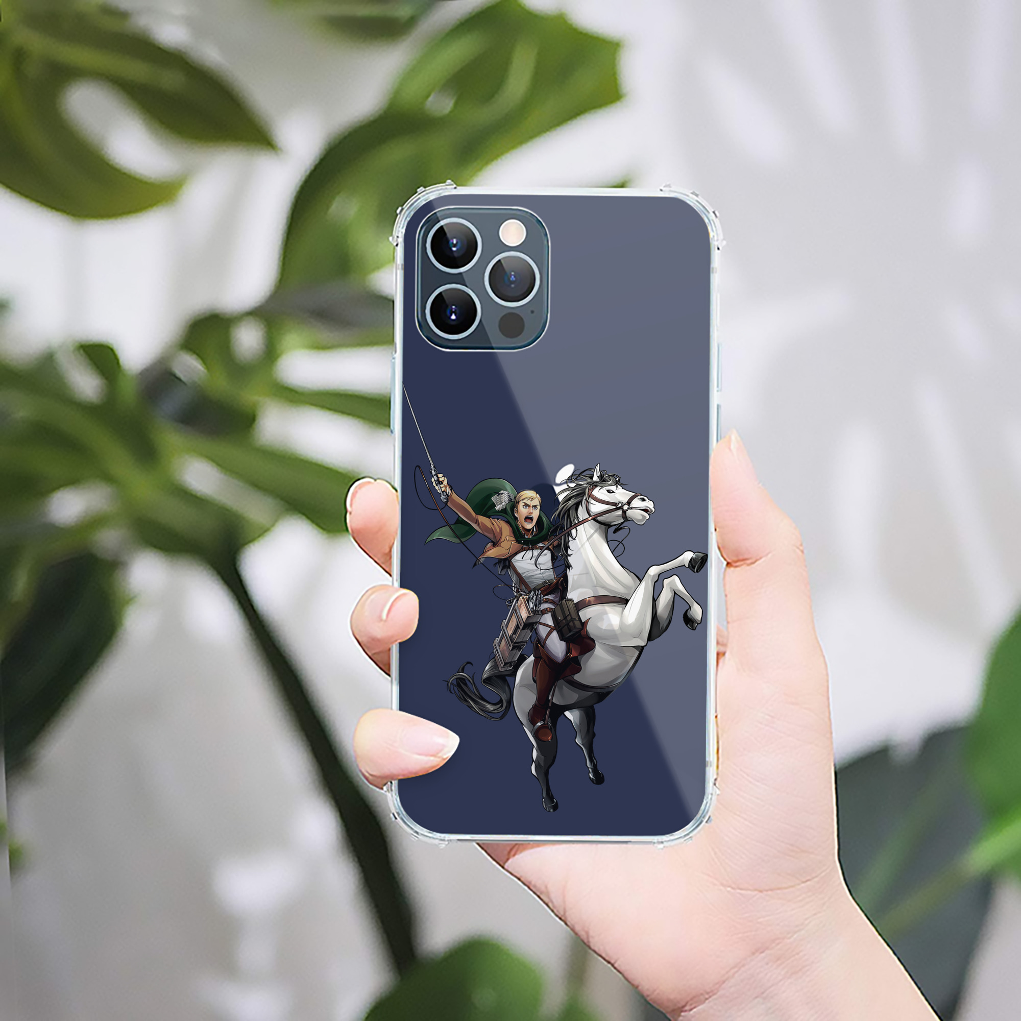 （画像用） 進撃の巨人 エルヴィン・スミス Attack on Titan Erwin Smith 【iPhone 12シリーズ対応】透明スマホケース（クリアソフトケース）